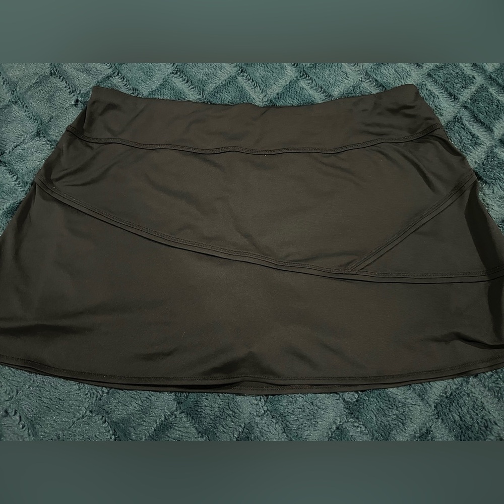 Athleta Black Asymmetrical Tennis Skirt
